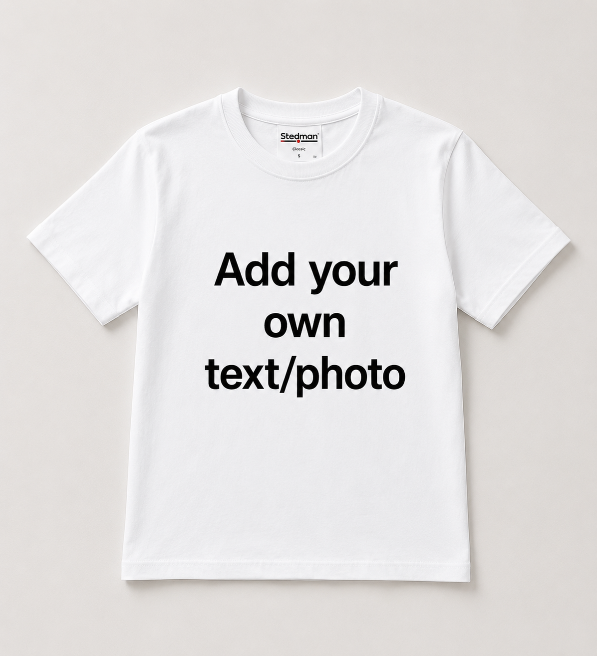 Personalised Unisex T-Shirt – Add Your Own Photo, Logo, or Text