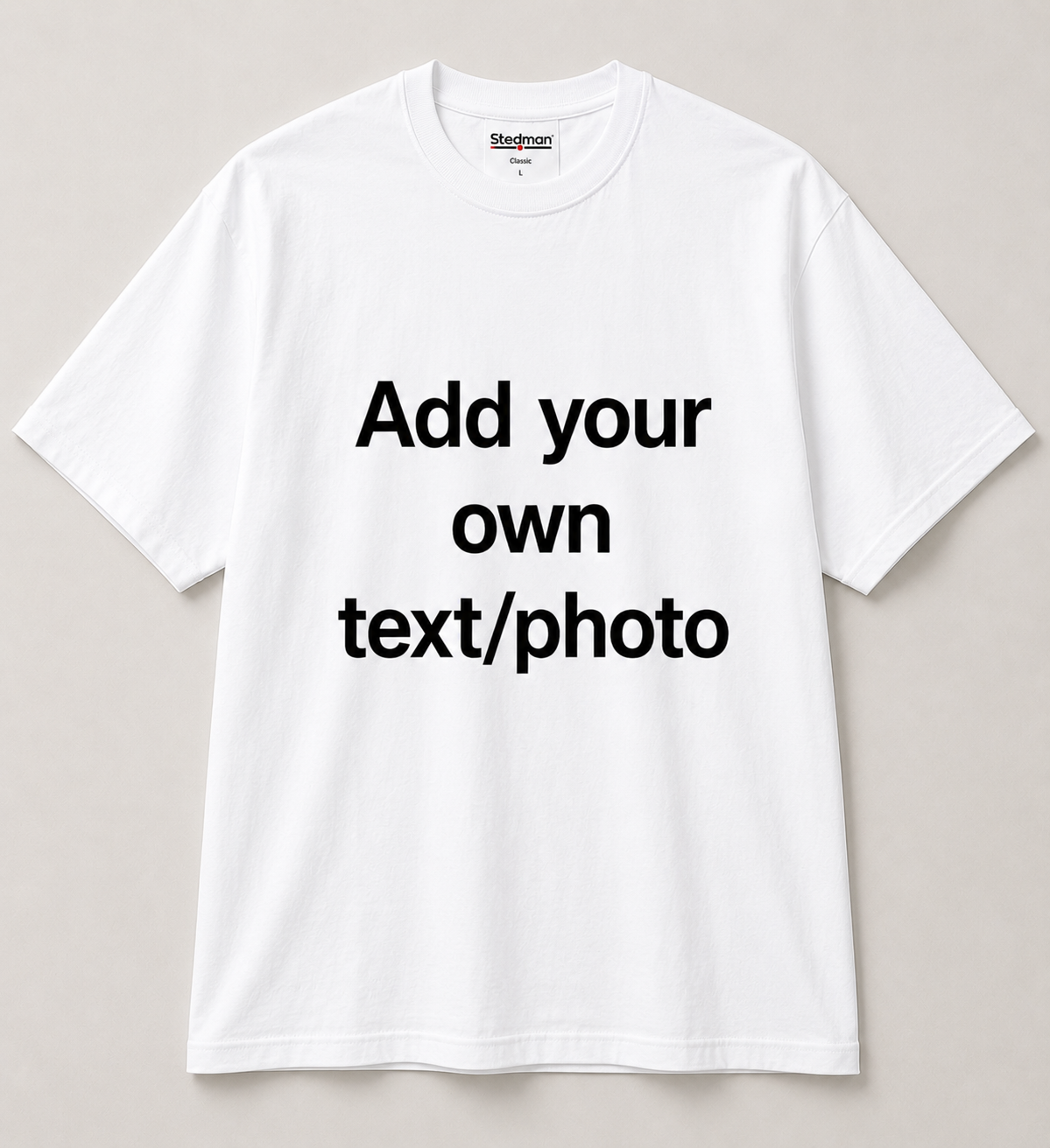 Personalised Unisex T-Shirt – Add Your Own Photo, Logo, or Text