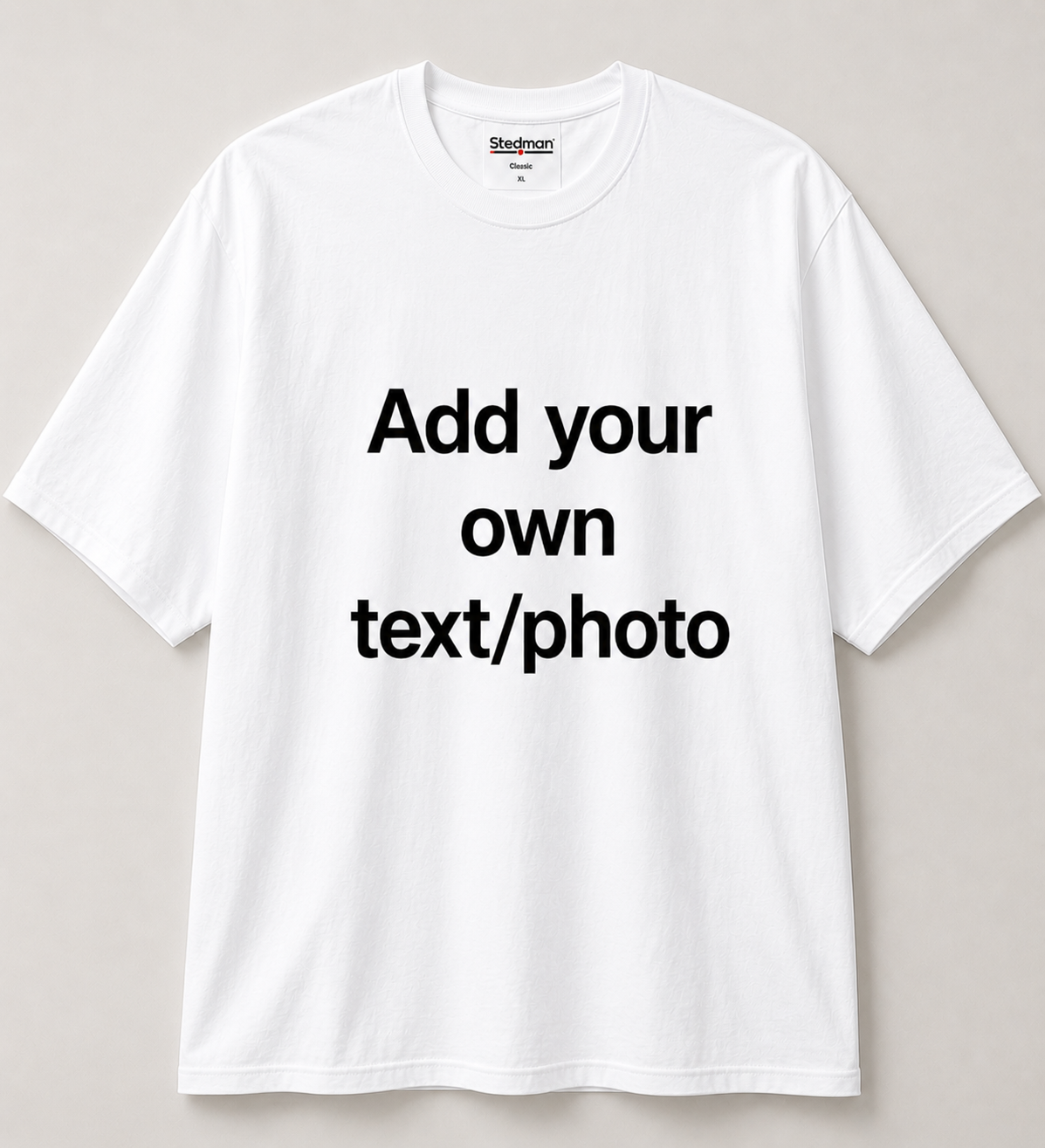 Personalised Unisex T-Shirt – Add Your Own Photo, Logo, or Text