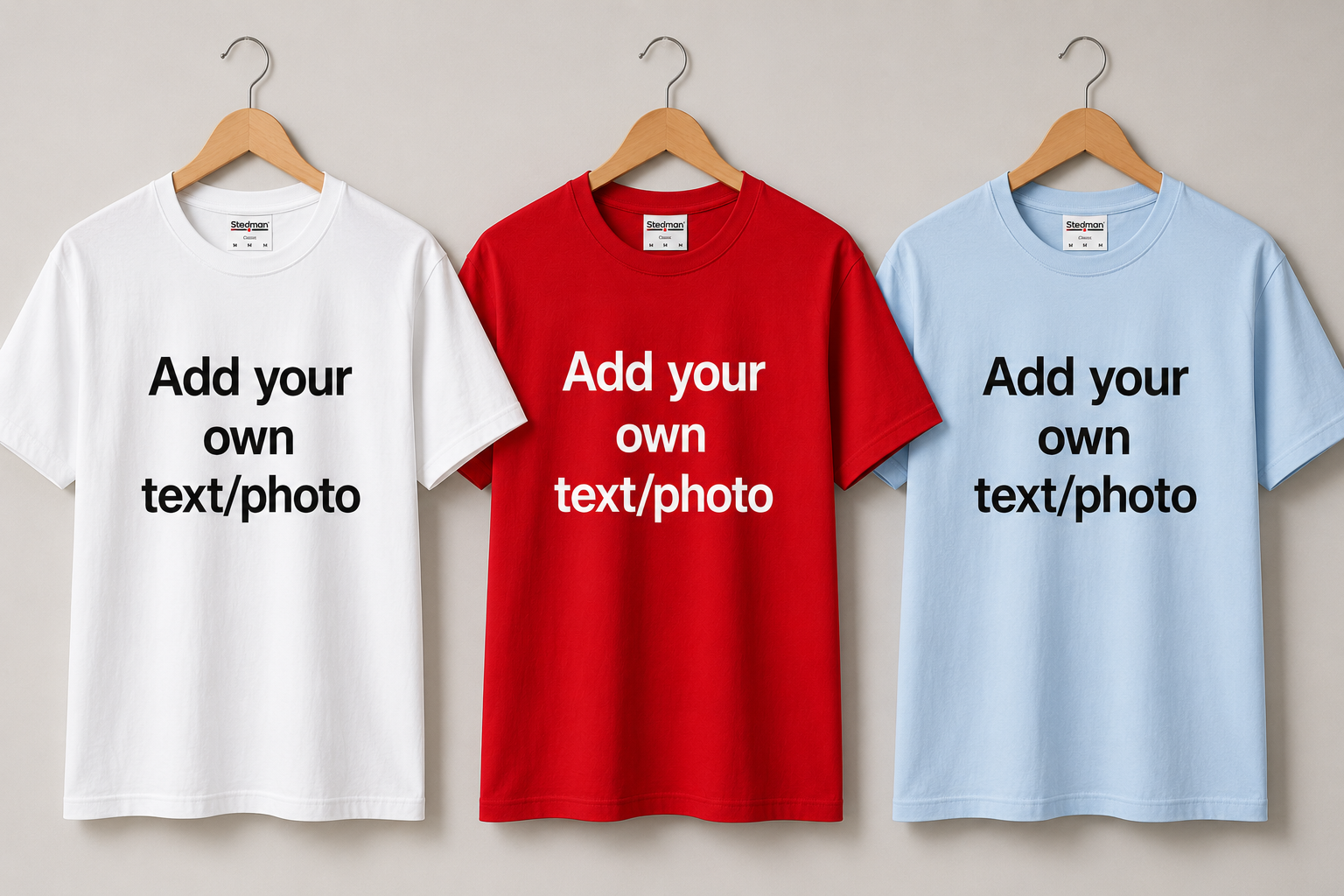 Personalised Unisex T-Shirt – Add Your Own Photo, Logo, or Text