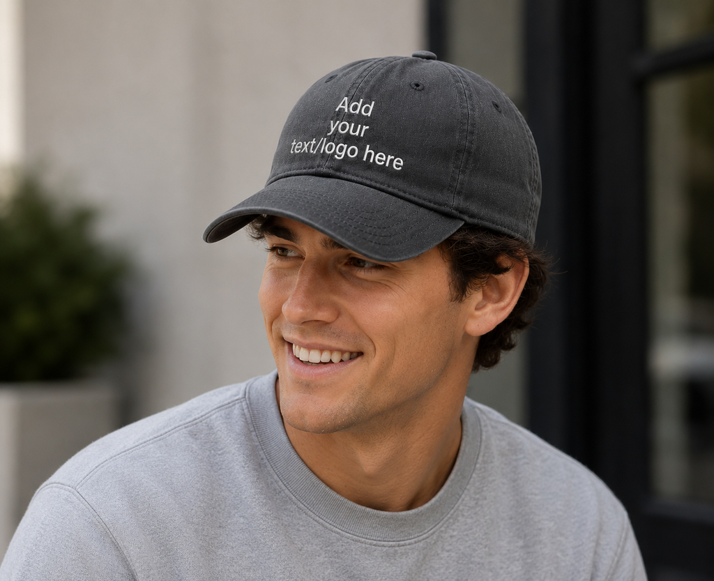 Personalised Baseball caps Customised Adults Unisex Printed Adjustable Caps with any text or logo