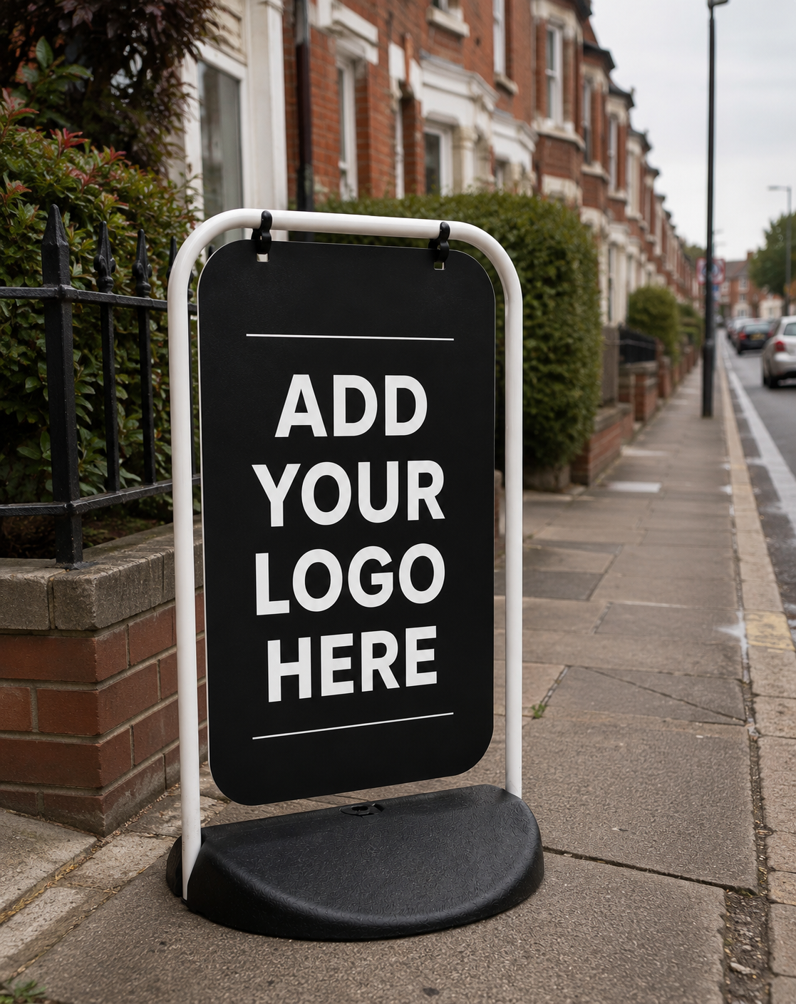 Swing board pavement sign
